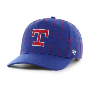 Texas Rangers Rawlings '47 Brand Pinstripe Hitch Hat