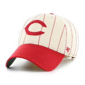 Cincinnati Reds Rawlings '47 Brand Pinstripe Clean Up Hat