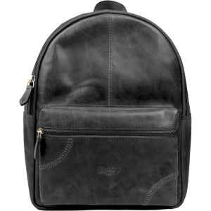 Women's Baseball Stitch Mini Backpack | Black
