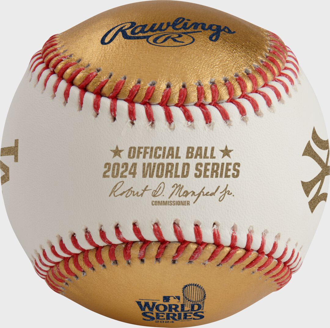 MLB 2024 Gold World Series Dueling Baseball